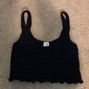 Black Sleeveless Women's Top